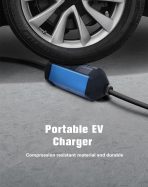 EVwallbox 22 Kw Taşınabilir 5mt Tip2 Kablo+WİFİ+Bluetooth+Mobil Uygulama - Görsel 3