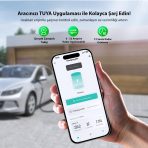 EVwallbox 22KW V3 Türkçe Mobil Uygulama 5 Yıl Garanti, (Tekli Kombinasyon Panosu, 5 MT Tip2 Araç Şarj Kablosu,Taşıma Çantası ve 220V Dönüştürücü Adaptör) - Görsel 6