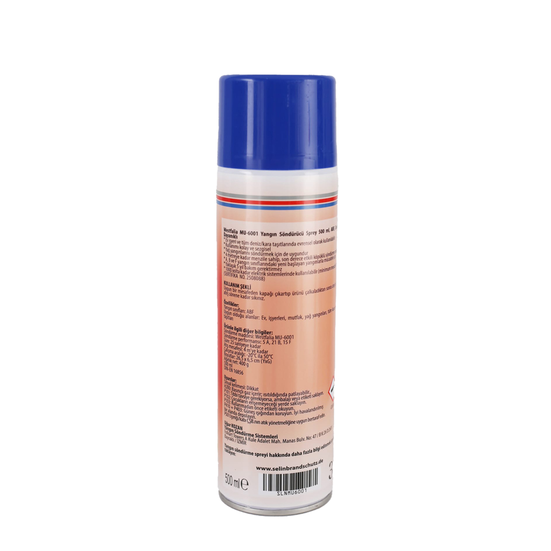 selin-sondurme-sprey1 Selin Brandschutz Yangın Söndürücü Sprey 500 ml – Westfalia MU-6001 - Görsel 2